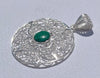 Bijou Ana de Peru - Pendentif "Esperanza" en argent, technique filigrane, pierre jade.