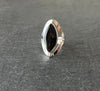 Bague "Anaranjado y negro"