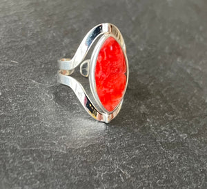 Bague "Anaranjado y negro"