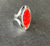 Bague "Anaranjado y negro"