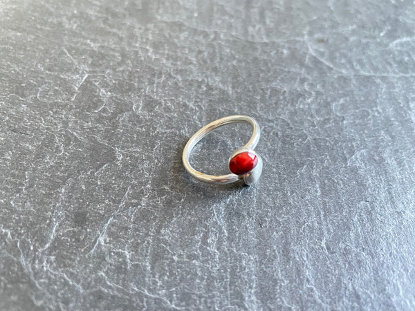 Bague argent semanier, pierres naturelles, Ana de Peru