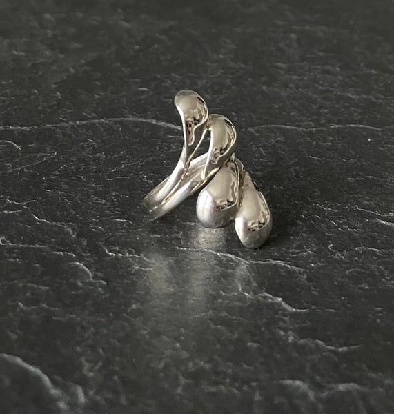 Les bijoux Ana de Peru - Bague en argent femme "Corazon Partido"