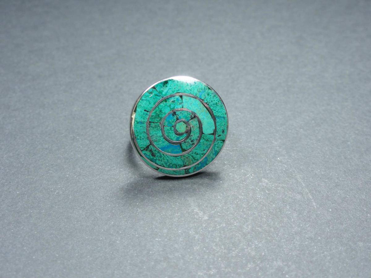 Bague spirale "Jade"