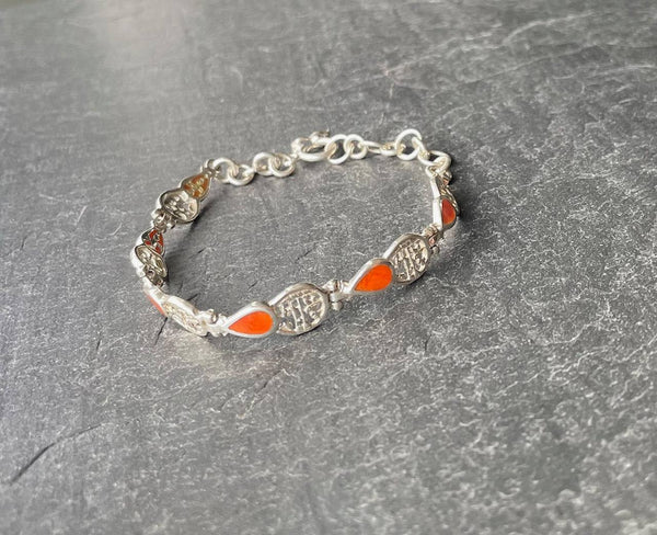 Bracelet "Gota orange"