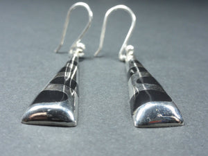 Boucles d'oreilles en argent "cou de girafe"