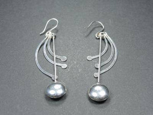 Boucles d'oreilles en argent "Notes"