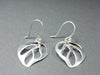 Boucles d'oreilles en argent "feuille"