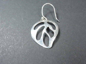 Boucles d'oreilles en argent "feuille"