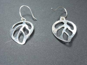 Boucles d'oreilles en argent "feuille"