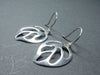 Boucles d'oreilles en argent "feuille"