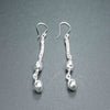 Boucles d'oreilles en argent "Suspendue"