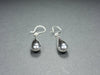 Boucles d'oreilles "gouttes d'argent"