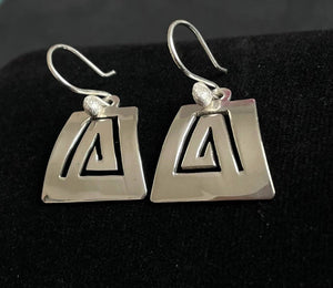 Boucles d'oreilles argent "Pyramide"