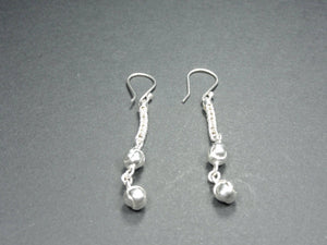 Boucles d'oreilles en argent "Suspendue"