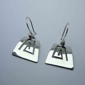 Boucles d'oreilles argent "Pyramide"