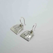 Charger l&#39;image dans la galerie, Boucles d&#39;oreilles argent &quot;Pyramide&quot;