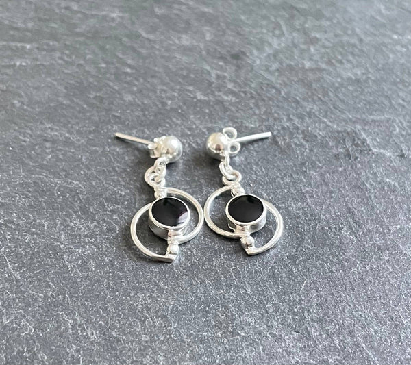 Boucles "Onyx noire"