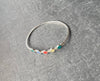 Bracelet en argent "Cinq couleurs"