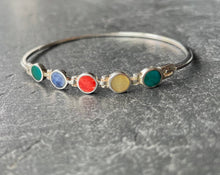 Charger l&#39;image dans la galerie, Bracelet en argent &quot;Cinq couleurs&quot;