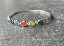 Charger l&#39;image dans la galerie, Bracelet en argent &quot;Cinq couleurs&quot;