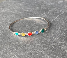 Charger l&#39;image dans la galerie, Bracelet en argent &quot;Cinq couleurs&quot;