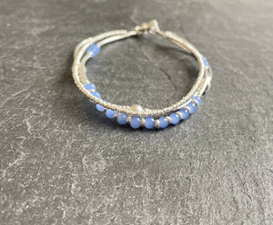 Bracelet "Trois en un lila"