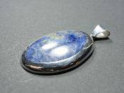 Charger l&#39;image dans la galerie, Pendentif en argent ovale avec lazuli