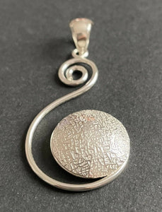 Pendentif argent "Nota Musical"