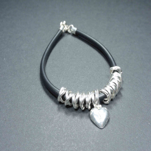 Bracelet en argent "coeur" - Les Bijoux    ANA de PERU