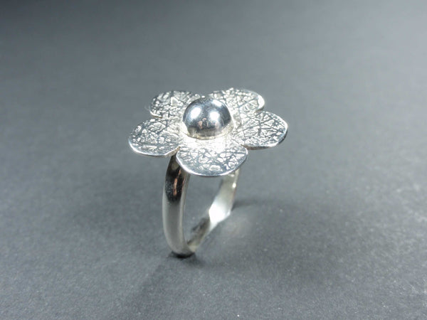 Bague Argent "Rose"-ANA DE PERU