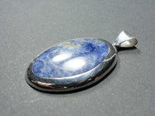 Charger l&#39;image dans la galerie, Pendentif en argent ovale avec lazuli - Les Bijoux    ANA de PERU