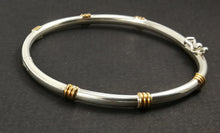 Charger l&#39;image dans la galerie, Bracelet en argent et or  - Les Bijoux ANA de PERU